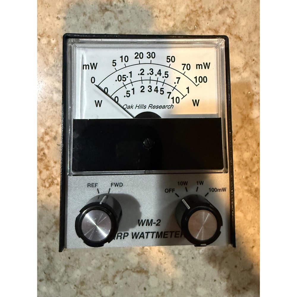 Oak Hills Research WM-2 QRP Wattmeter Ham Radio Power Meter 100mW 1W 10W Scales